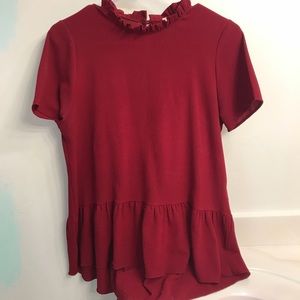 Orange Creek Burgundy Blouse